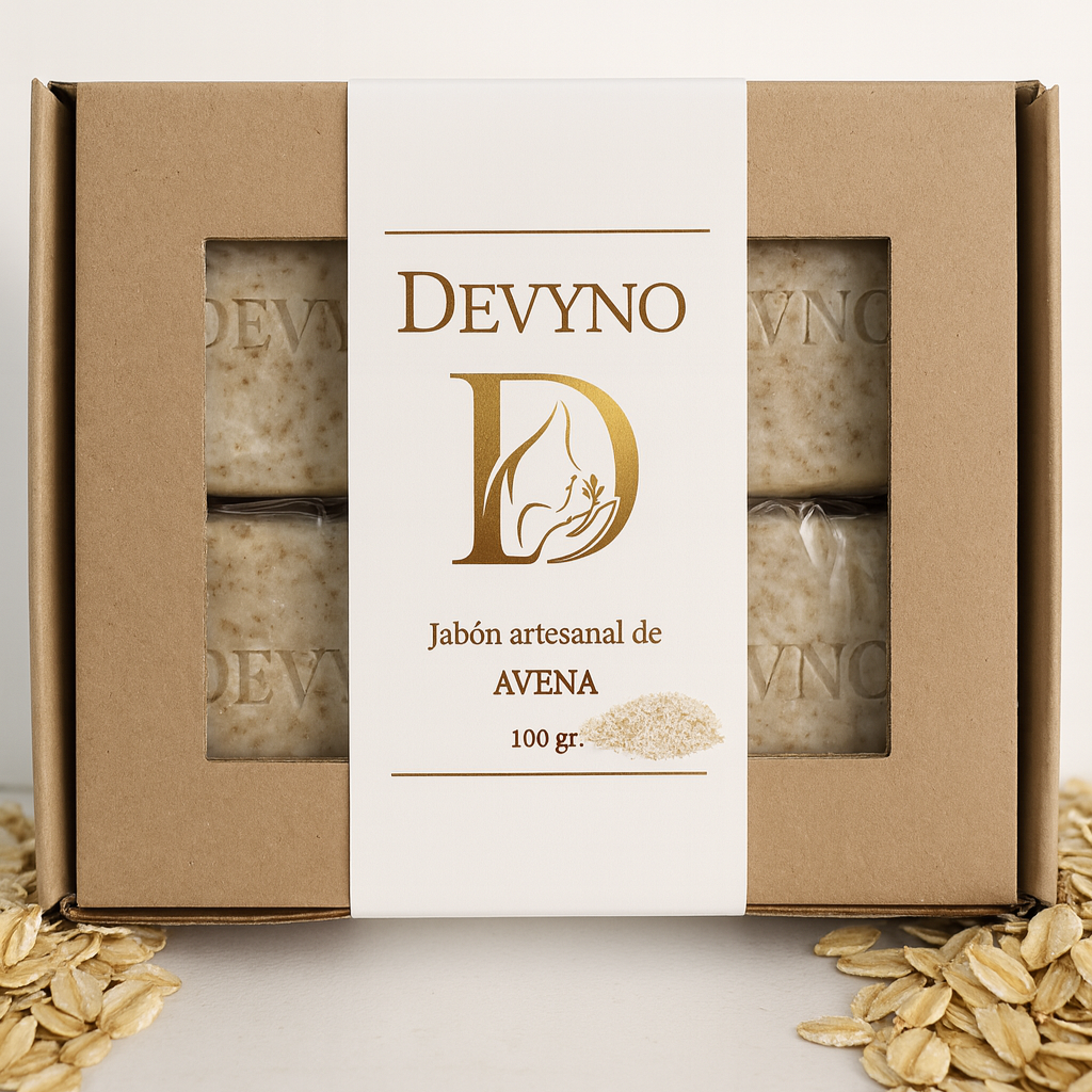 DEVYNO Avena & Calma | Jabón natural nutritivo