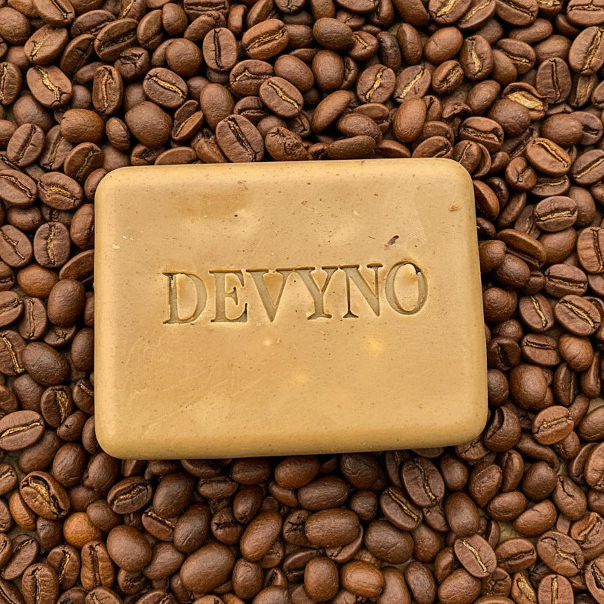 DEVYNO Café Crudo | Jabón exfoliante artesanal