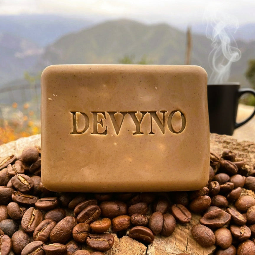 DEVYNO Café Crudo | Jabón exfoliante artesanal