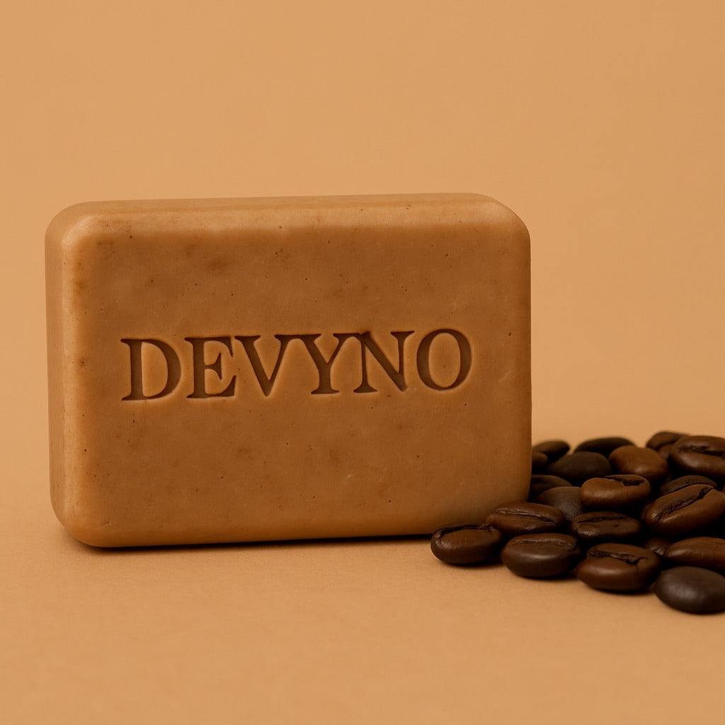 DEVYNO Café Crudo | Jabón exfoliante artesanal